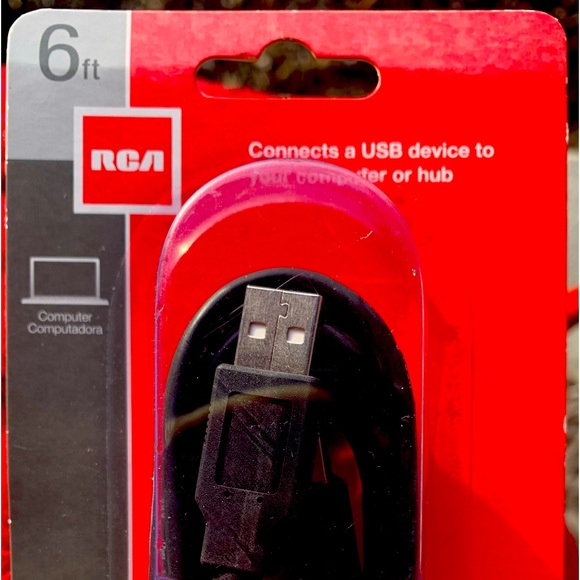 rca 6 ft computer cable usb. Speeds up to 40 times faster than older versions. - Picture 1 of 3